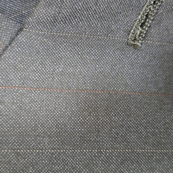 Hart Schaffner Marx 100% Pure Worsted Wool Dark Grey Suit Jacket/Pants - Picture 3 of 11